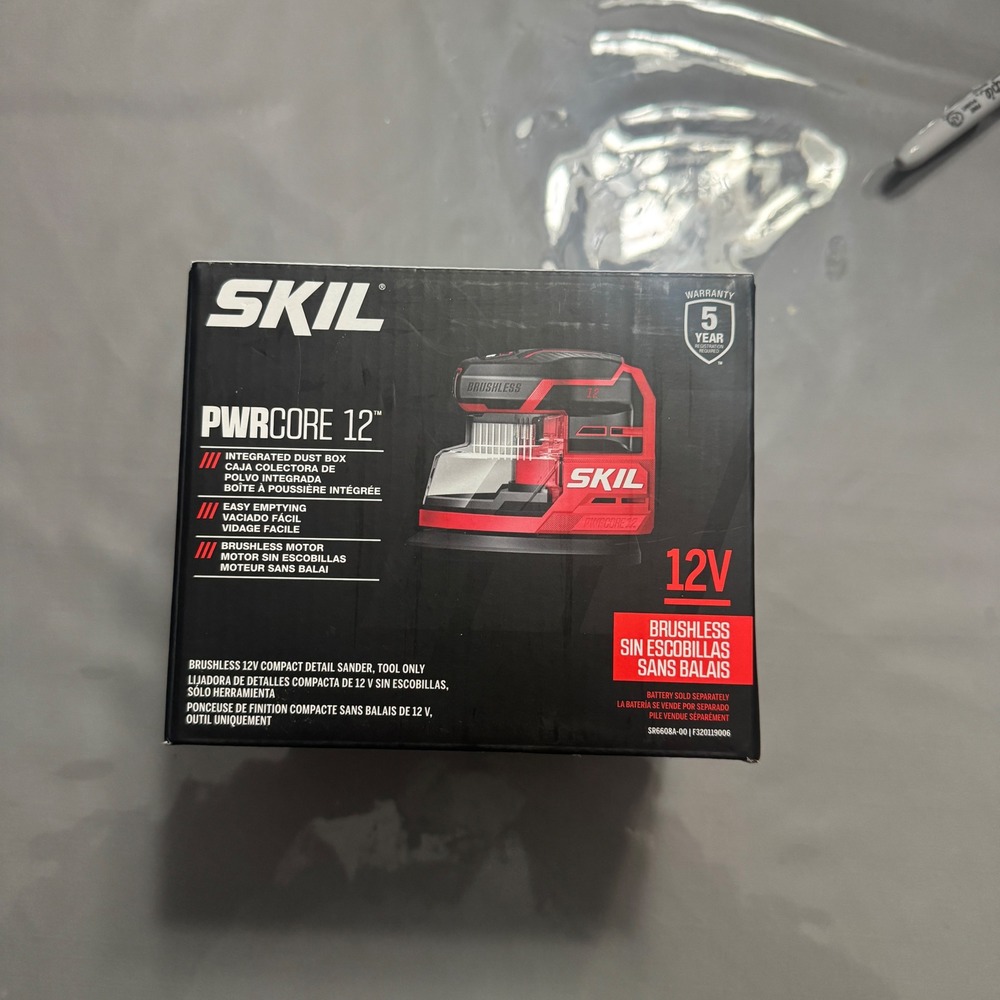 SKIL PWRCORE 12V Brushless Compact Detail Sander Tool Only SR6608A-00